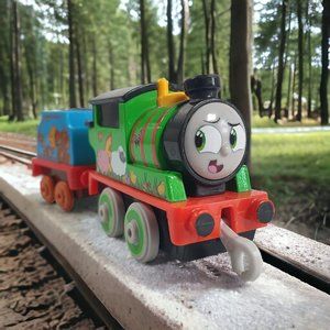 Thomas And Friends Percy Farm Metal Engine Gordon Mud Coal Car 2 Car Set